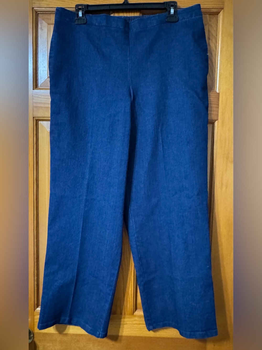 Alfred Dunner Navy Blue Straight-Leg Jeans